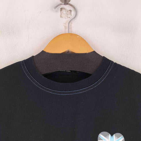 バーバリーブラックレーベル BURBERRY BLACK LABEL ハートプリント S/S Tシャツ レディース JPN:1