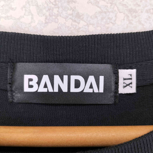 BANDAIタグ プリント クルーネック 半袖Tシャツ カットソー メンズ LL