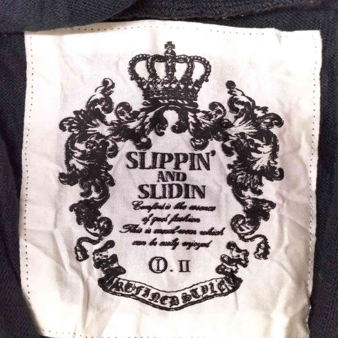 Slippin and Slidin ストリング ノースリーブ ダブルジップパーカー Y2K メンズ I