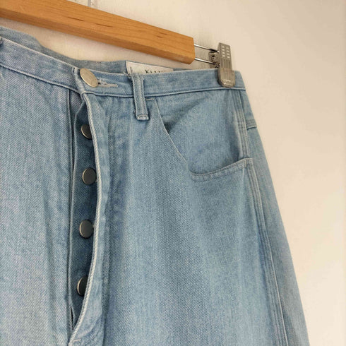 キジ KIJI ボタンフライ シンチバック デニムパンツ メンズ JPN:3