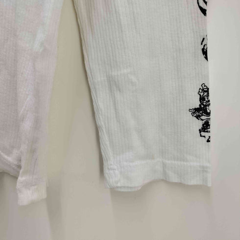 MOVENPICK クロス エンブレム Vネック ハトメ L/S カットソー Y2K メンズ import:M