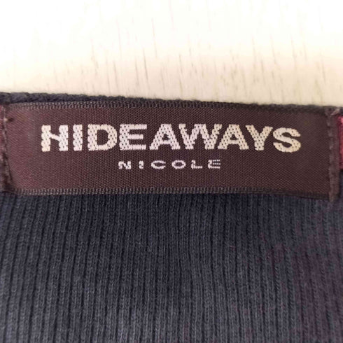 ハイダウェイニコル HIDEAWAYS NICOLE 英字プリント Vネック グラデーション カットソー Y2K メンズ JPN:46