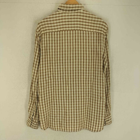 ティンバーランド Timberland コットン×リネン L/Sチェックシャツ メンズ JPN:M