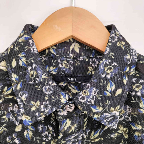 シップス SHIPS メッシュ 花柄 S/S シャツ メンズ JPN:M