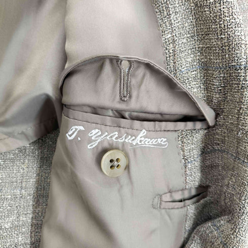 バーバリーロンドン BURBERRY LONDON WOOL&SILK ウールシルク 2Bテーラードジャケット メンズ 165