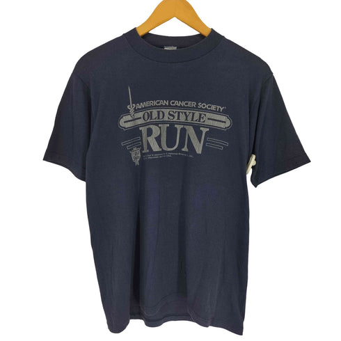 ジャージーズ JERZEES 80S USA製 OLD STYLE RUN プリント 袖シングル S/S カットソー メンズ M