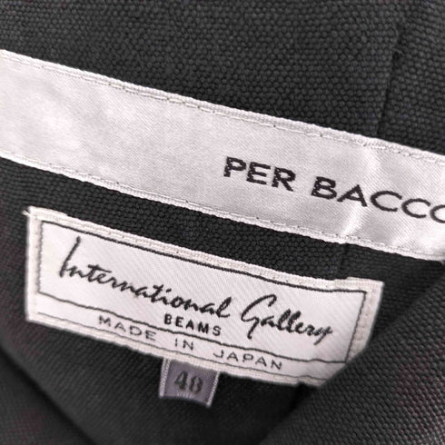インターナショナルギャラリービームス International Gallery BEAMS PER BACCO リネン100% 2Bテーラードジャケット メンズ JPN:48