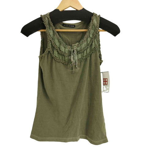 レイビームス Ray BEAMS レースフリル ノースリーブ ブラウス レディース import:M