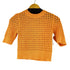 ザラ ZARA S/S メッシュニットトップス レディース import:M