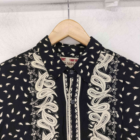 MILAGOSTA ミラゴスタ 90s 総柄 レーヨン 長袖シャツ メンズ import:M