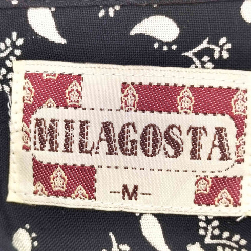 MILAGOSTA ミラゴスタ 90s 総柄 レーヨン 長袖シャツ メンズ import:M