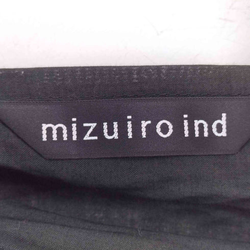 ミズイロインド mizuiro ind バスケットパターンバックヨークワンピース レディース