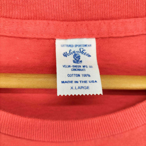 ベルバシーン Velva Sheen USA製 袖裾シングル 復刻タグ S/S カットソー メンズ XL