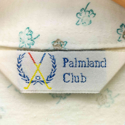 PALMLAND CLUB 総柄 S/S ポロシャツ レディース import:M