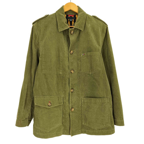 トミーヒルフィガー TOMMY HILFIGER エポレット ベロア カバーオール メンズ import:M