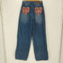 RONRON PATCH ROLL UP DENIM PANTS レディース M
