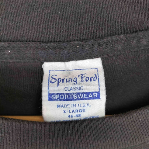 SPRING FORD 90S USA製 SHOEBOX GREETINGS メッセージプリント 袖シングル S/S カットソー メンズ XL