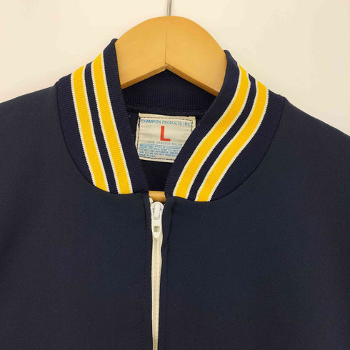 チャンピオン Champion 60s~70s バータグ USA製 ロケットタロン NAVY プリント トラックジャケット メンズ import:L