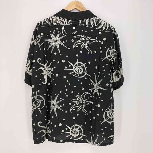 サンサーフ SUN SURF 総柄 ドット ヒトデ プリント レーヨン100 S/S アロハシャツ メンズ JPN:L