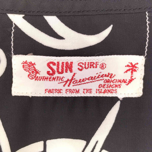 サンサーフ SUN SURF 総柄 ドット ヒトデ プリント レーヨン100 S/S アロハシャツ メンズ JPN:L