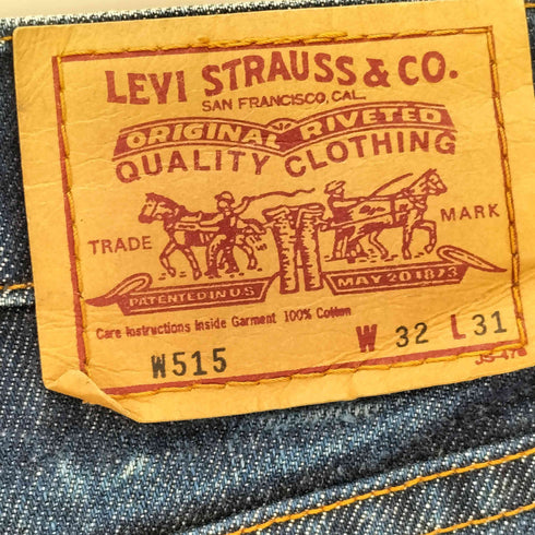 リーバイス Levis 90S 日本製 W515-02 ジップフライデニム ヒゲ メンズ W32/L31