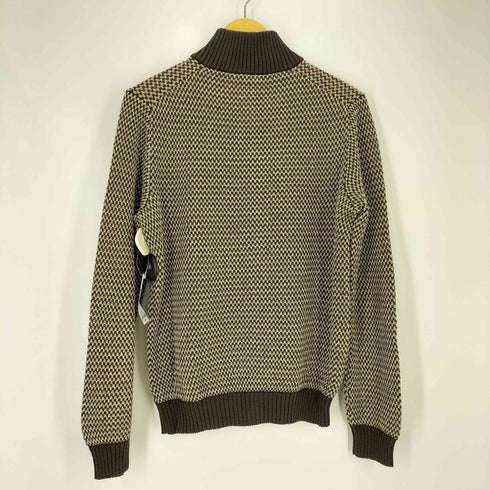 ザノーネ ZANONE イタリア製 ミックス レーズドネック ニット カーディガン メンズ EUR:50
