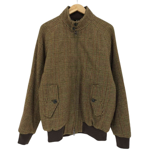バラクータ BARACUTA ガンクラブチェック ウール ダブルジップ G-9 スイングトップ ハリントンジャケット メンズ UK:42