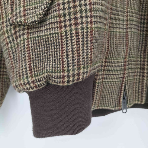 バラクータ BARACUTA ガンクラブチェック ウール ダブルジップ G-9 スイングトップ ハリントンジャケット メンズ UK:42