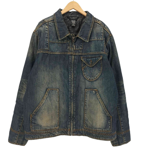 ロカウェア Rocawear 1ST パッチワーク ジップアップデニムジャケット メンズ 46