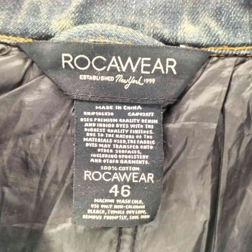 ロカウェア Rocawear 1ST パッチワーク ジップアップデニムジャケット メンズ 46