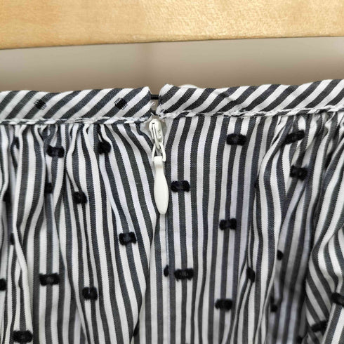 シーバイクロエ SEE BY CHLOE ストライプ ドット 刺繍 スカート レディース FR:36