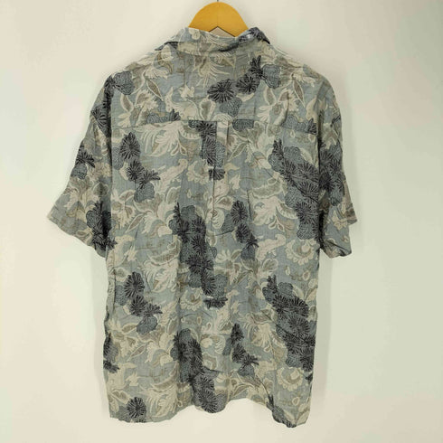 m.e sport 90-00S OLD レーヨン 100% 総柄 S/S シャツ メンズ import:XL