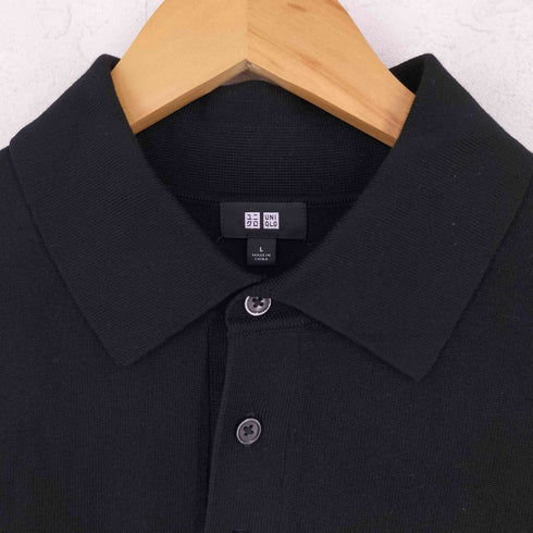 ユニクロ UNIQLO ウォッシャブルニットポロセーター メンズ L