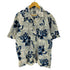 クイックシルバー Quiksilver 00S 総柄 フラワー パターン S/S 開襟 オープンカラー シャツ メンズ