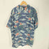 トミーバハマ Tommy Bahama 90-00S OLD レーヨン 100% 総柄 フラワー ハイビスカス S/S 開襟 オープンカラー アロハ シャツ メンズ import:XL