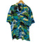 UTILITY 00S レーヨン 100% 総柄 ヤシの木 S/S 開襟 オープンカラー アロハ シャツ メンズ import:XL