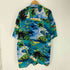 UTILITY 00S レーヨン 100% 総柄 ヤシの木 S/S 開襟 オープンカラー アロハ シャツ メンズ import:XL