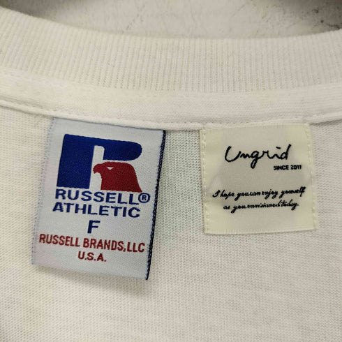 ラッセルアスレチック RUSSELL ATHLETIC プリントクルーネックTシャツ レディース FREE