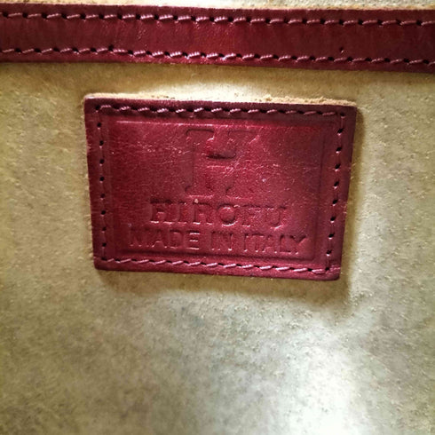 ヒロフ HIROFU real leather Hロゴ トートバッグ レディース