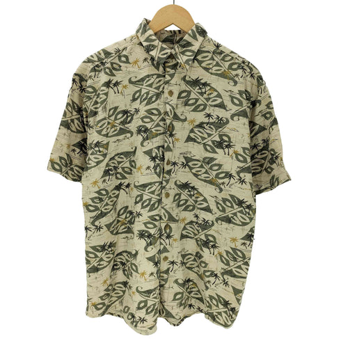 スマー SUMMA 90-00S OLD 絹 シルク 100% 総柄 S/S シャツ メンズ import:M
