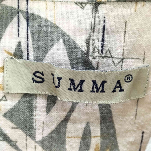 スマー SUMMA 90-00S OLD 絹 シルク 100% 総柄 S/S シャツ メンズ import:M
