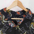 after Dank 90-00S OLD レーヨン 100% 龍 ドラゴン 総柄 S/S 開襟 オープンカラー シャツ メンズ import:XL