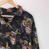 after Dank 90-00S OLD レーヨン 100% 龍 ドラゴン 総柄 S/S 開襟 オープンカラー シャツ メンズ import:XL