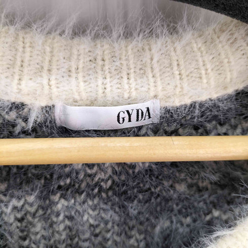 ジェイダ GYDA レオパードショートシャギーニットトップス レディース FREE