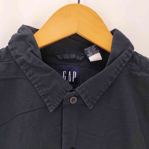 ギャップ Gap 00S 00SS 紺タグ OLD フラワー プリント S/S シャツ メンズ import:M