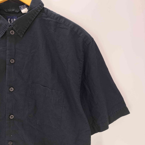 ギャップ Gap 00S 00SS 紺タグ OLD フラワー プリント S/S シャツ メンズ import:M