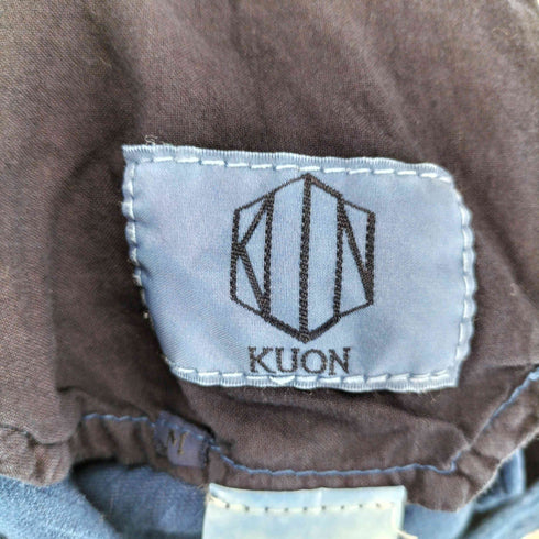 クオン kuon インディゴ染 コーデュロイ テーパードパンツ メンズ
