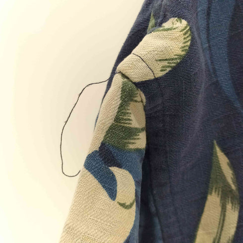チェロキー Cherokee 90-00S OLD 絹 シルク 100% フラワー ハイビスカス 総柄 S/S アロハ シャツ メンズ import:XL