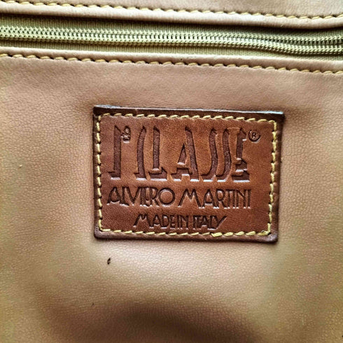 Alviero Martini Leather イタリア製 地図柄 レザー バケットバッグ import レディース