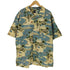ギャップ Gap 00S 00SS 紺タグ OLD ヤシの木 サーフ 総柄 S/S 開襟 オープンカラー アロハ シャツ メンズ import:XL